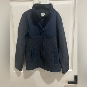 Crewcuts size 6-7 full zip light fleece navy blue jacket